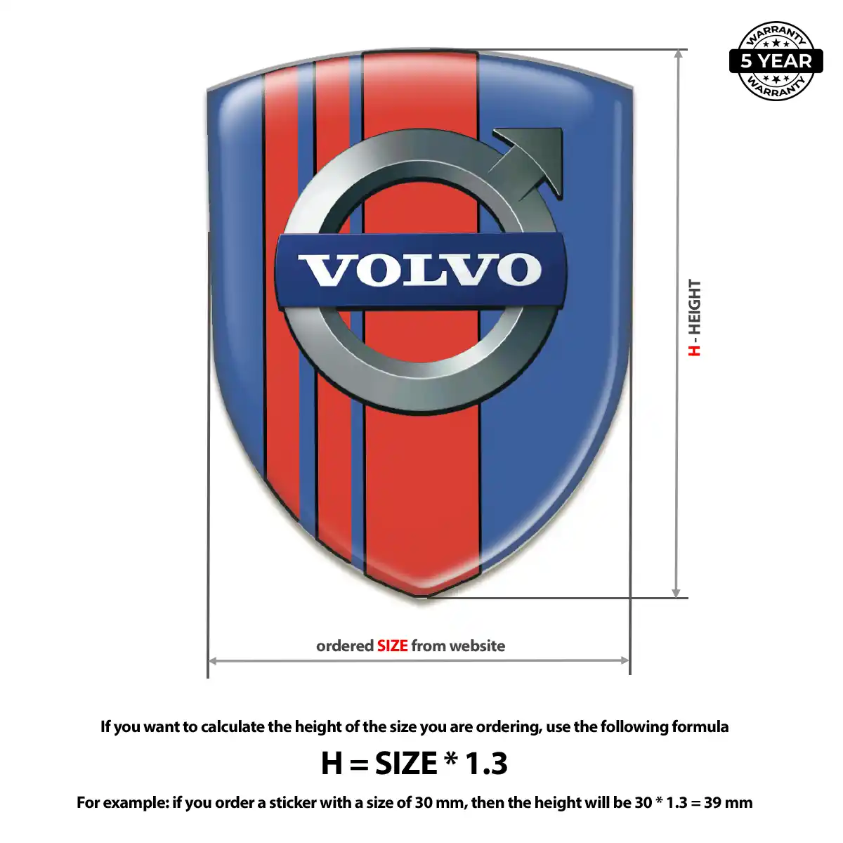Volvo Domed Logo Decal Superior Craft