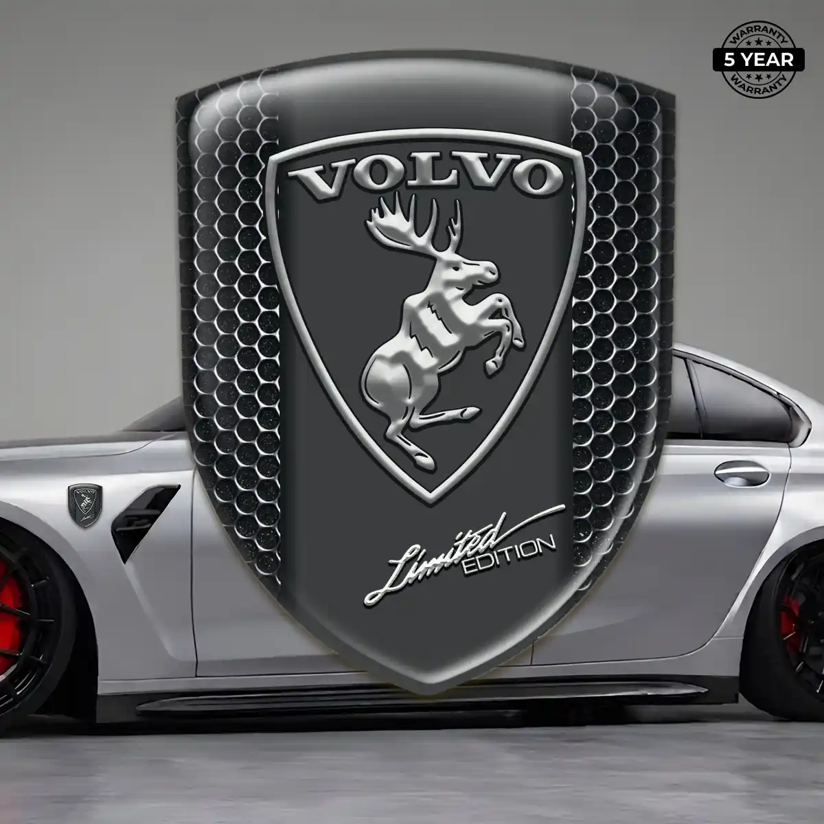 Volvo Domed Logo Sticker Deluxe Edition