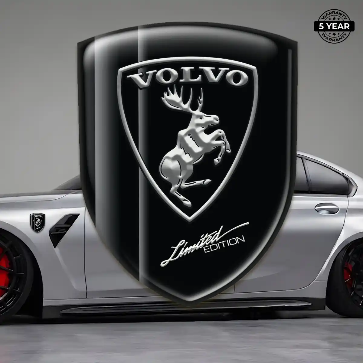 Volvo Domed Logo Sticker Opulent Line
