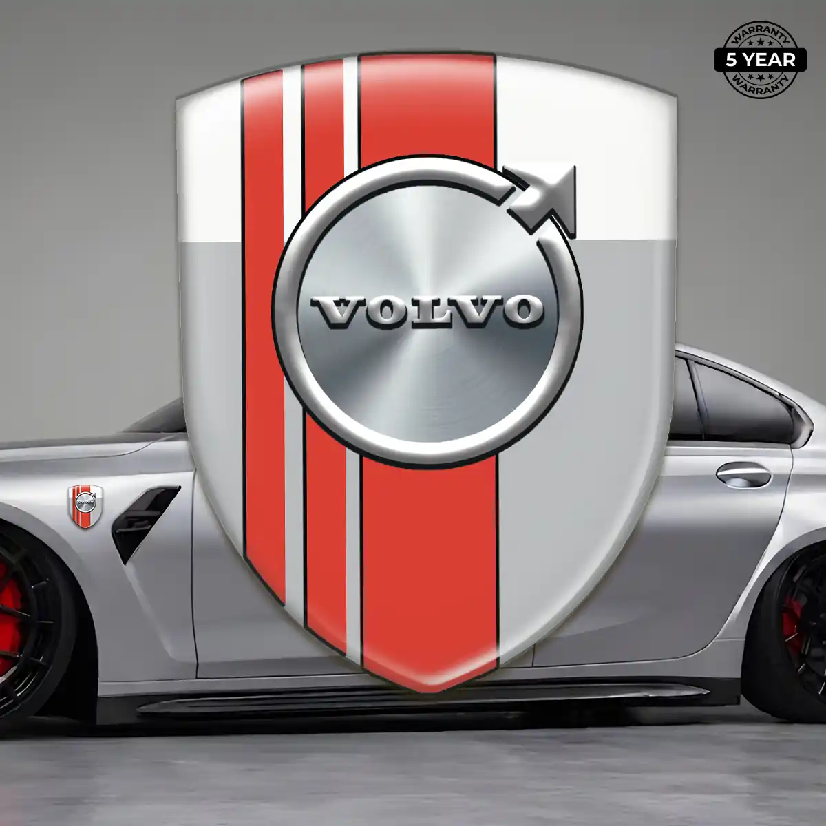 Volvo Domed Logo Sticker Outer Style