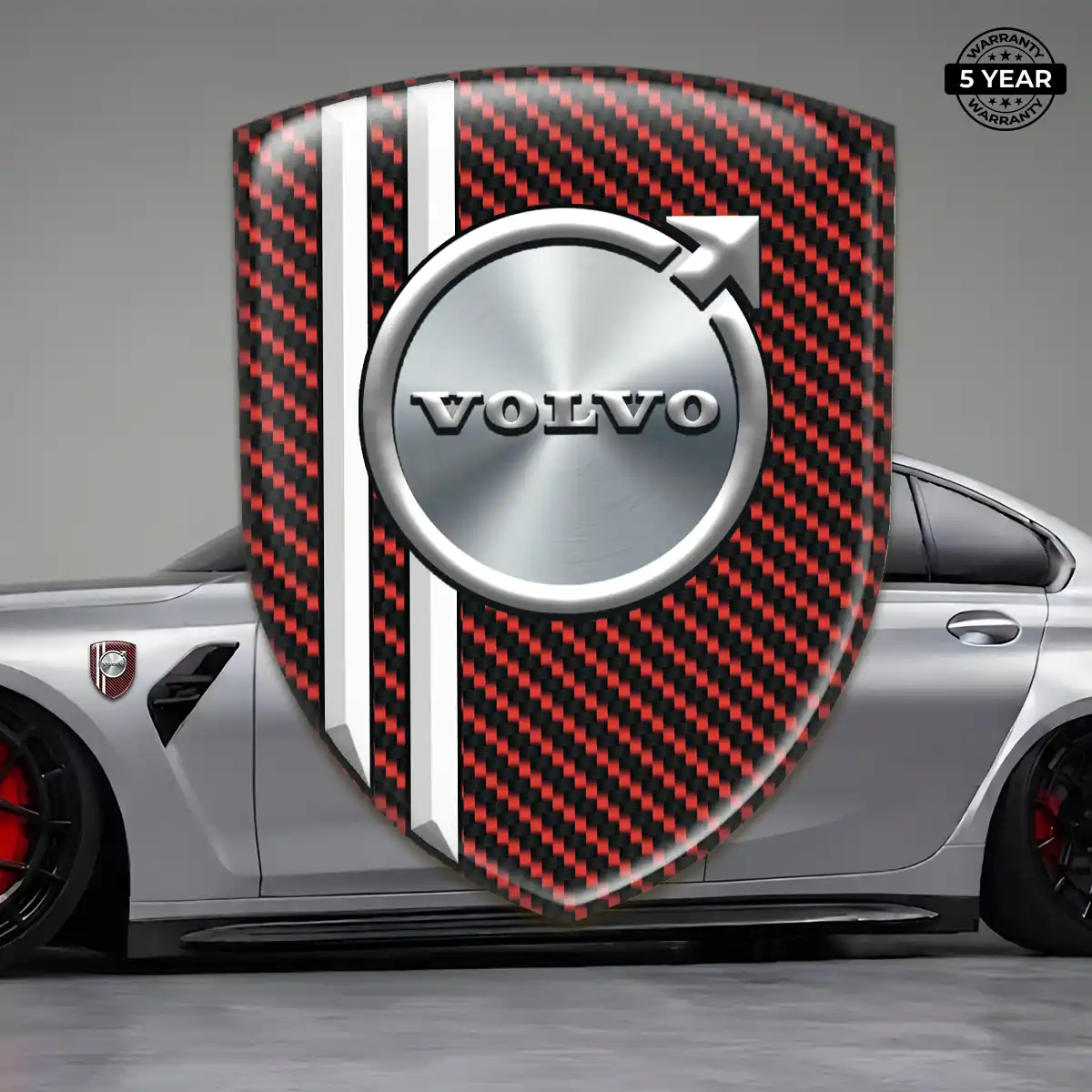 Volvo Domed Logo Sticker Premium Dome