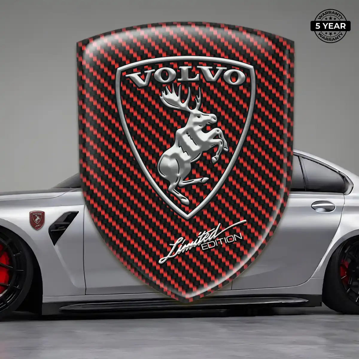Volvo Domed Logo Sticker Prime Quality