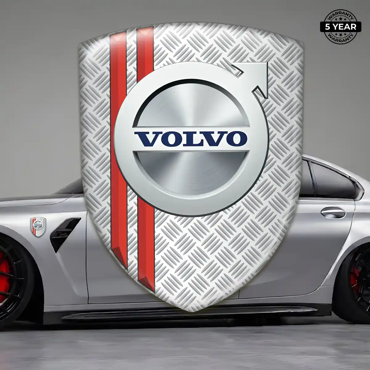 Volvo Domed Logo Sticker Sleek Style