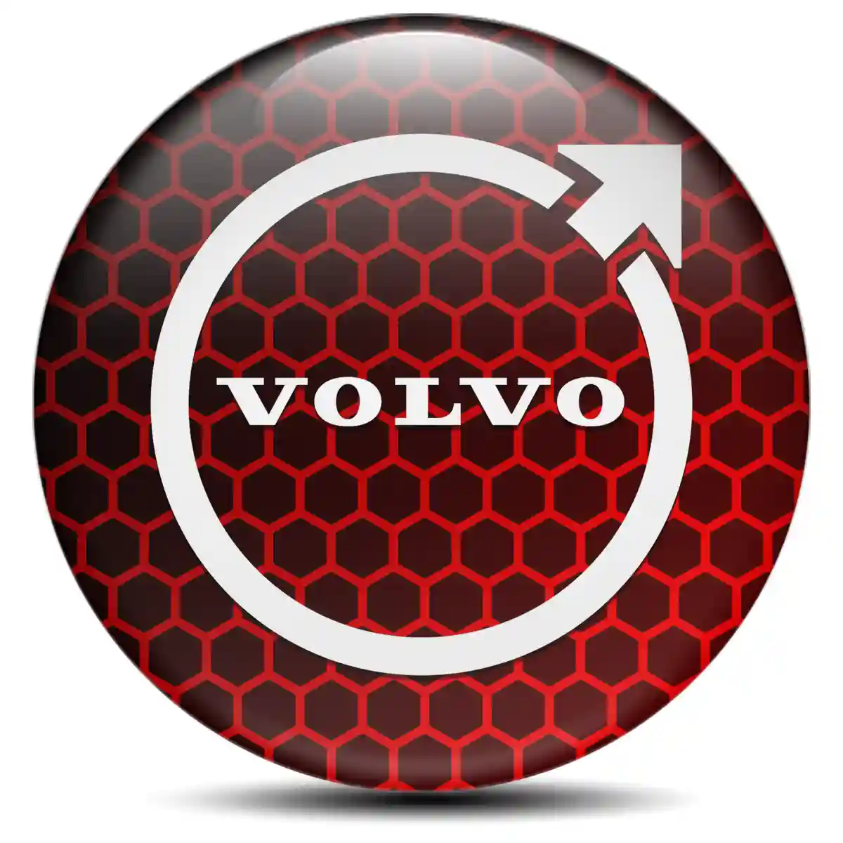 Volvo Domed Sticker Self-Adhesive Sleek Style