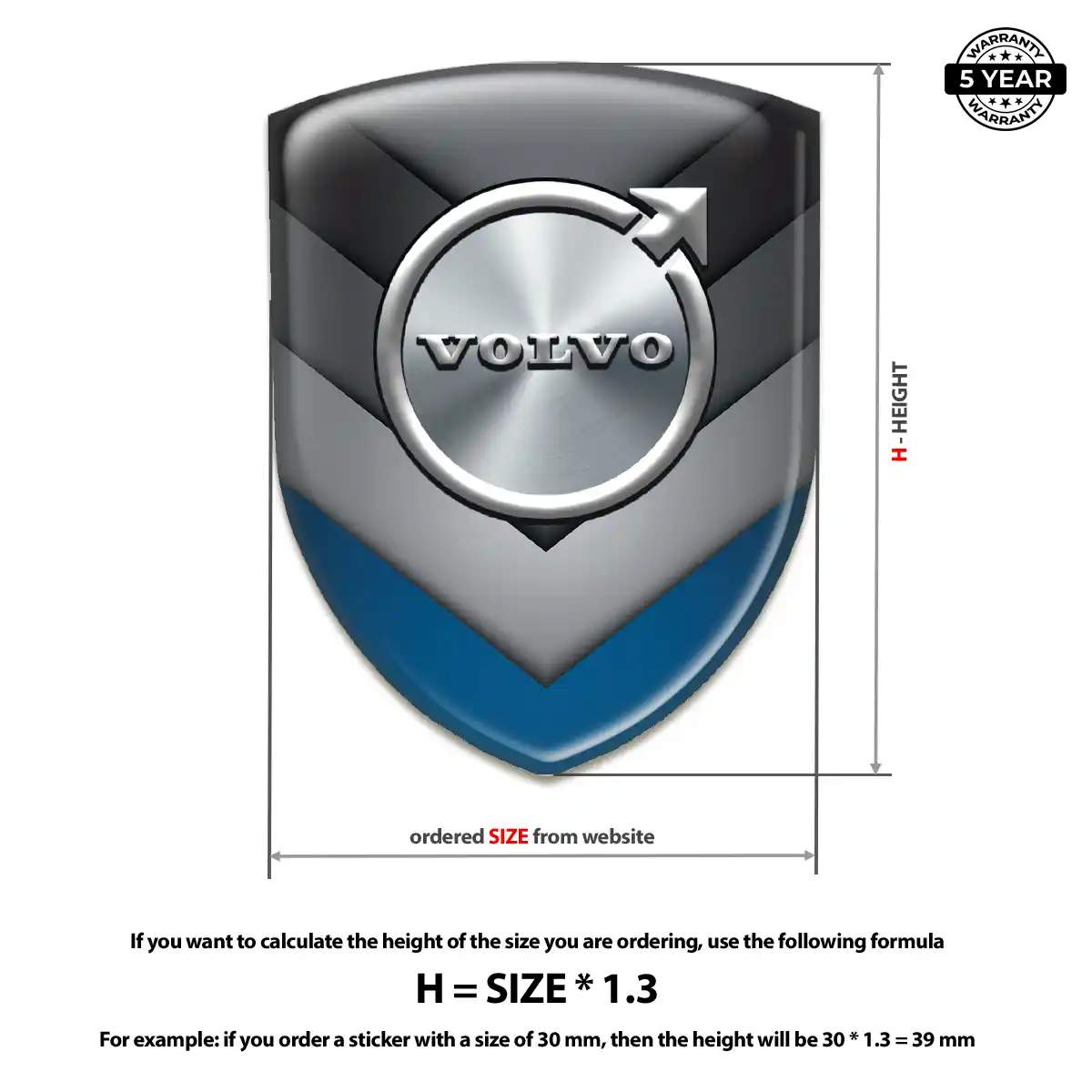 Volvo Emblem Badge Logo Exclusive Series