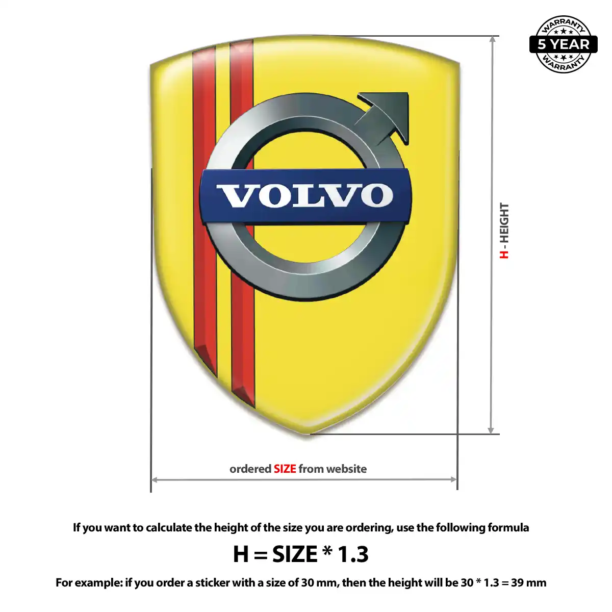Volvo Emblem Badge Logo Interior Luxe