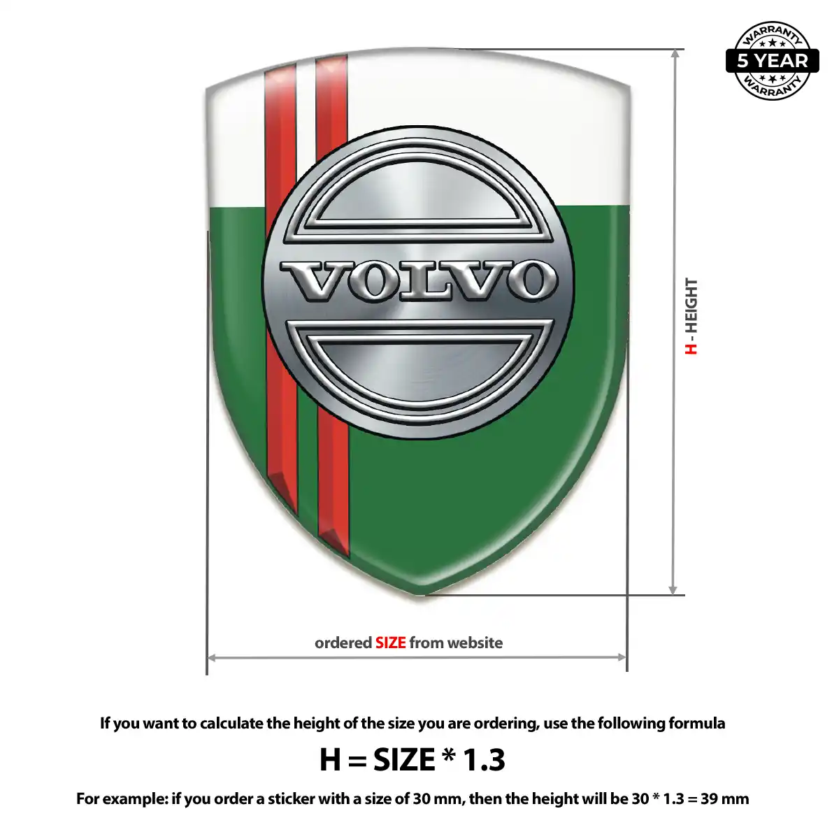 Volvo Emblem Badge Logo Opulent Line