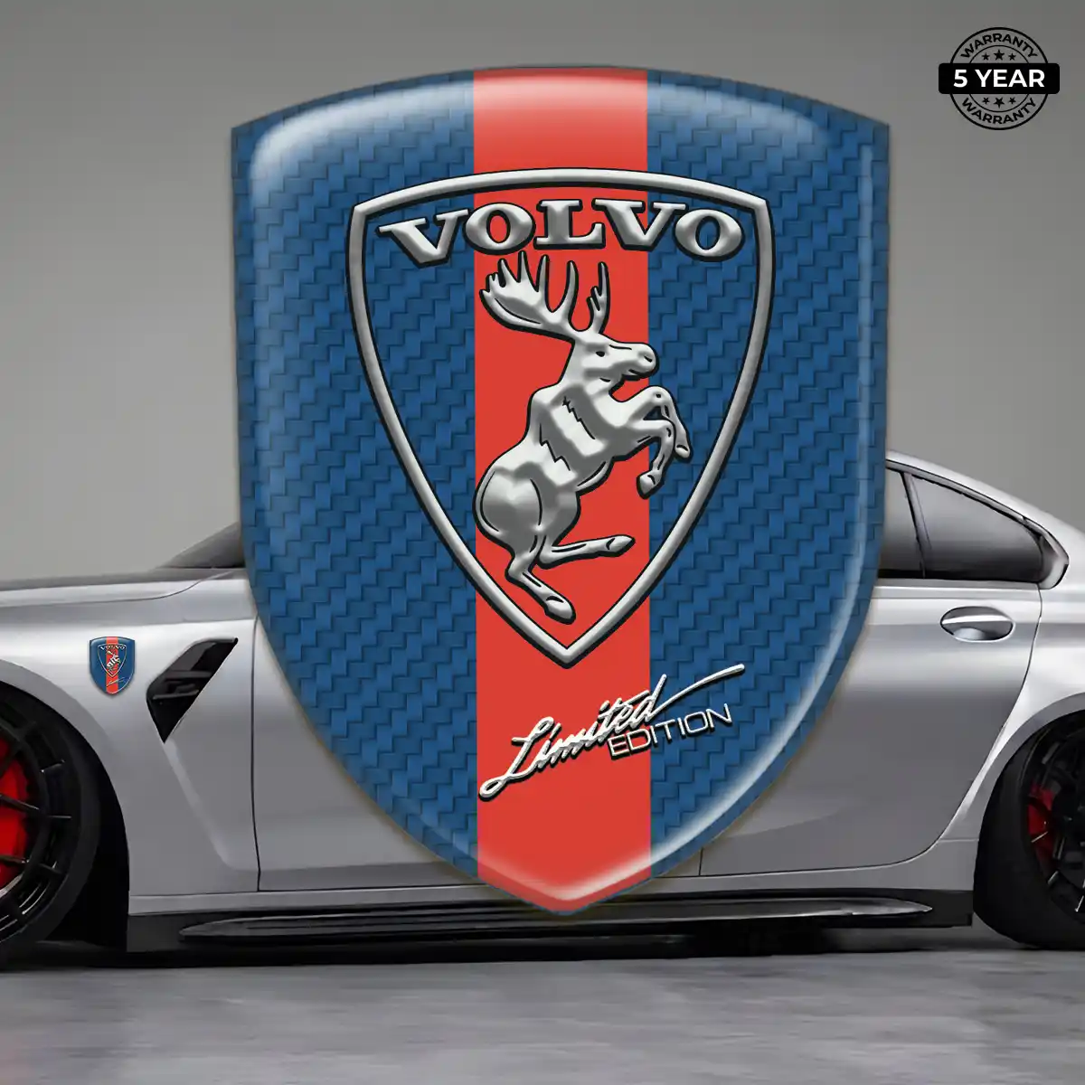 Volvo Emblem Badge Logo Outer Style