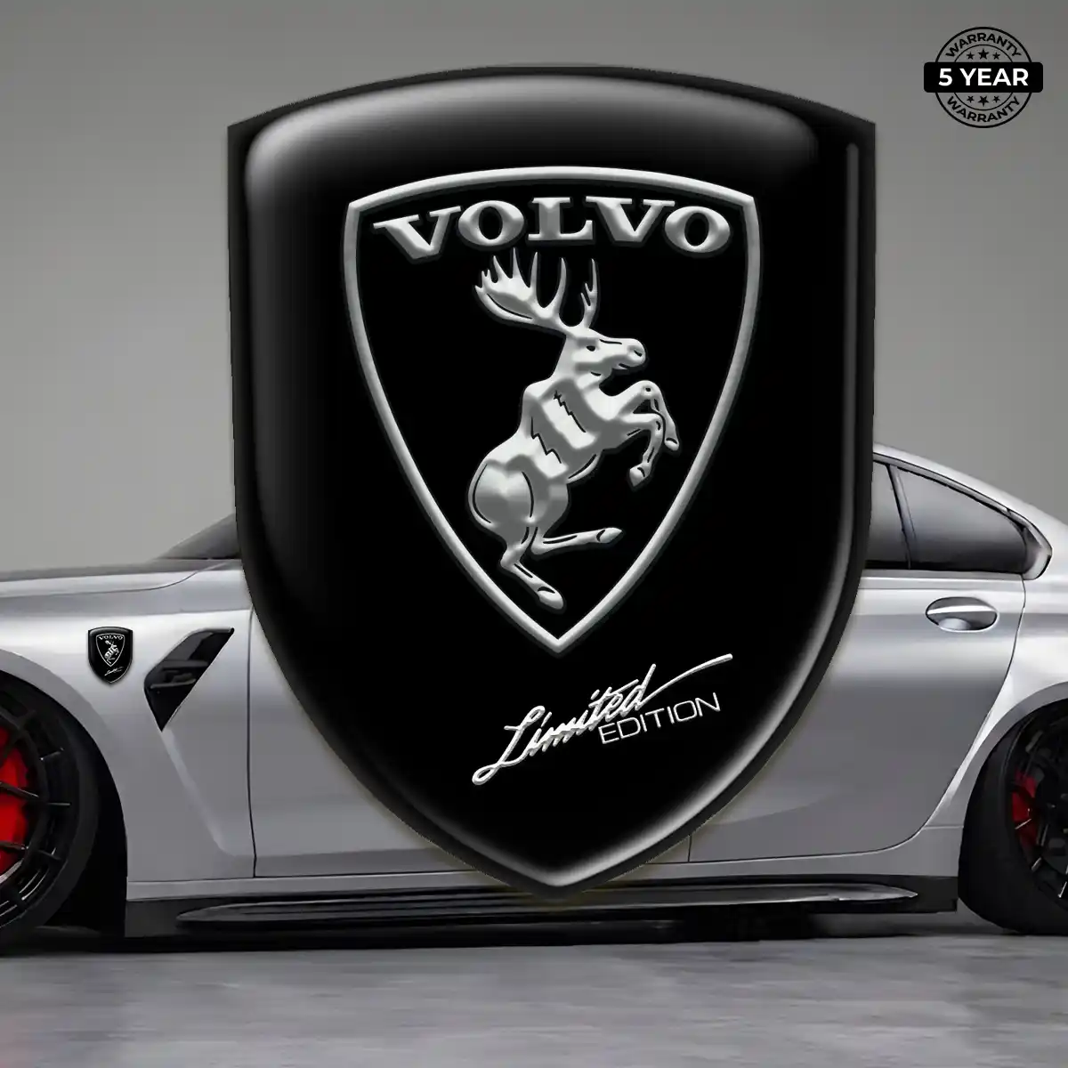 Volvo Emblem Badge Logo Premium Dome