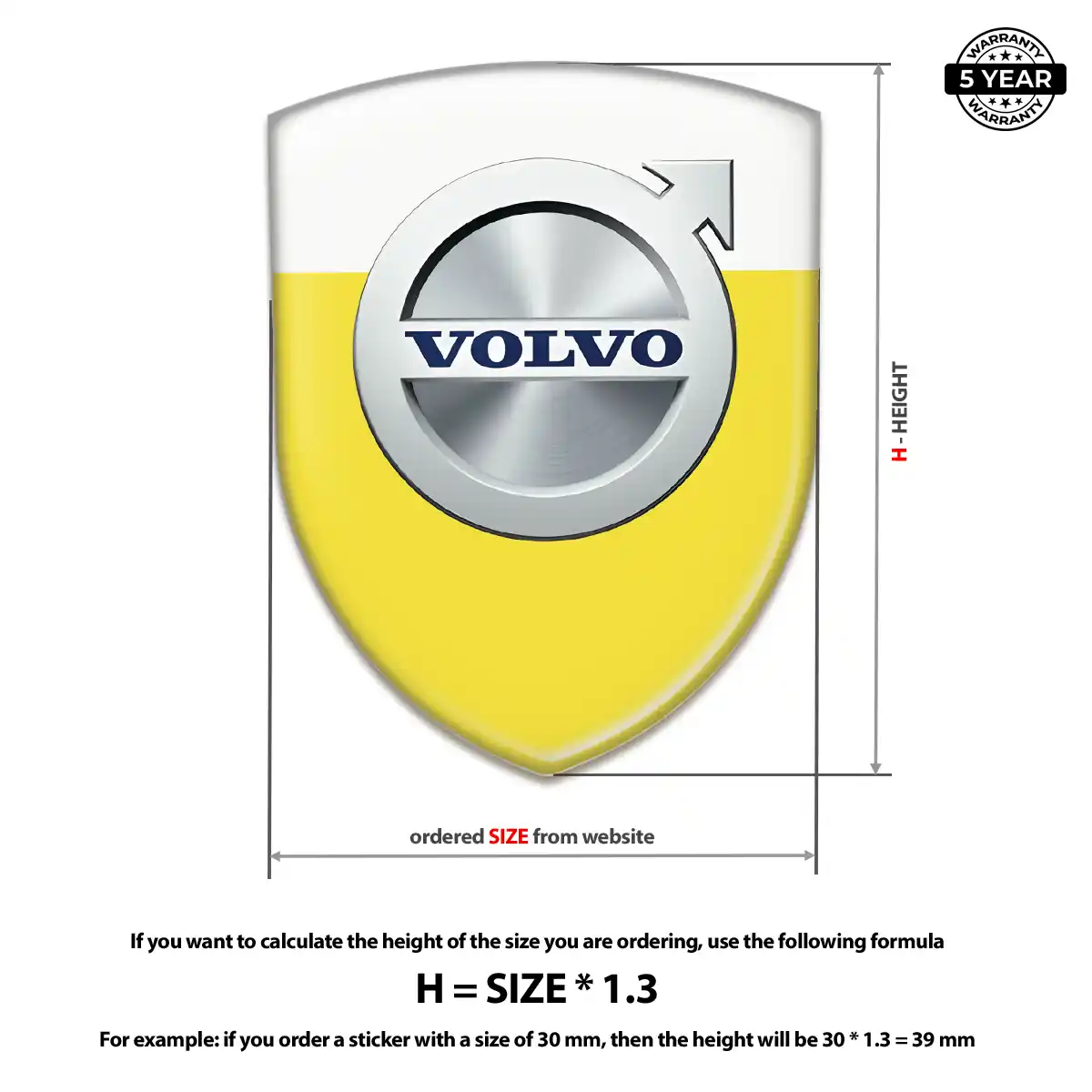 Volvo Emblem Badge Logo Refined Design