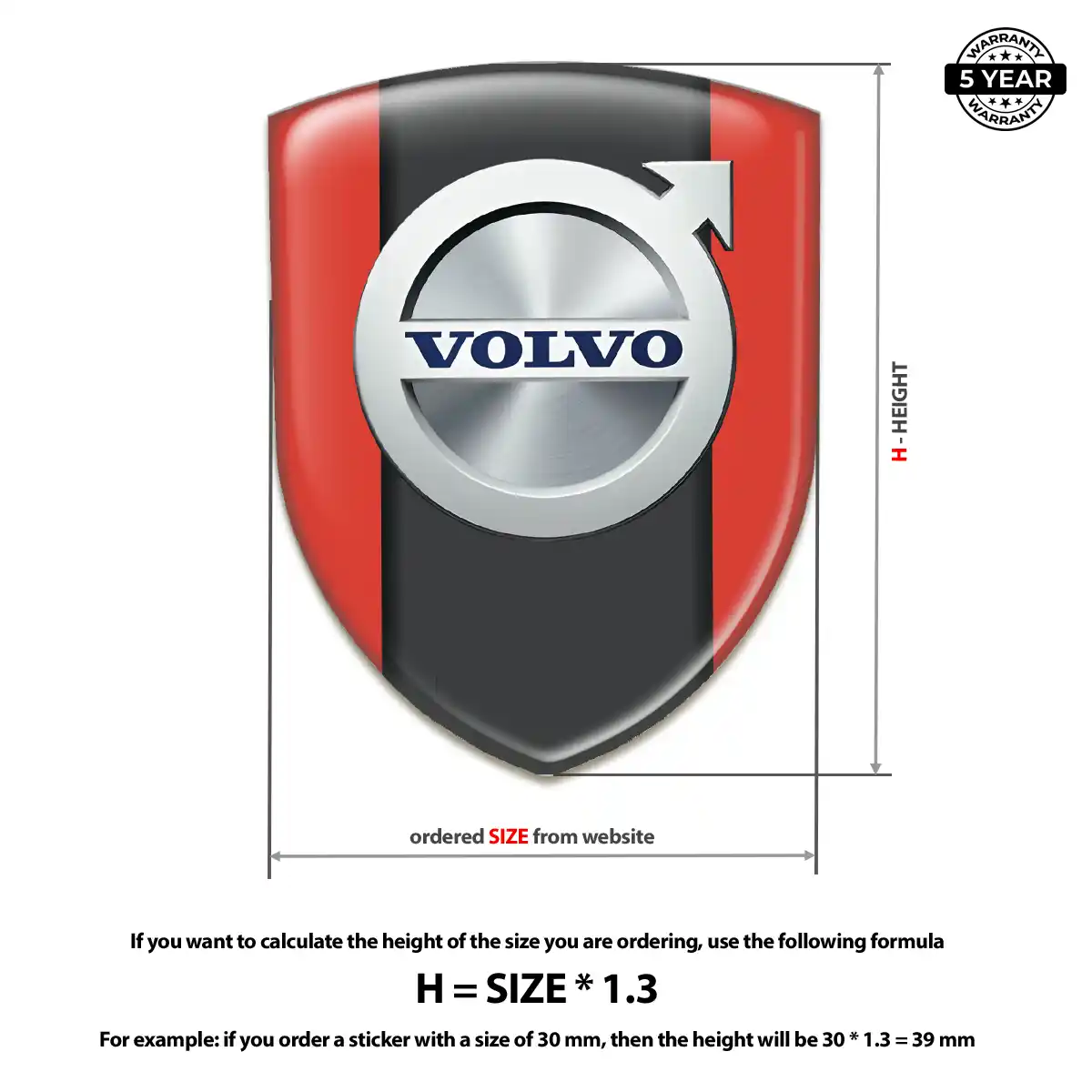 Volvo Emblem Badge Opulent Line