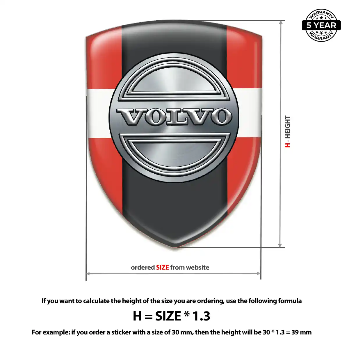 Volvo Emblem Badge Prestige Line