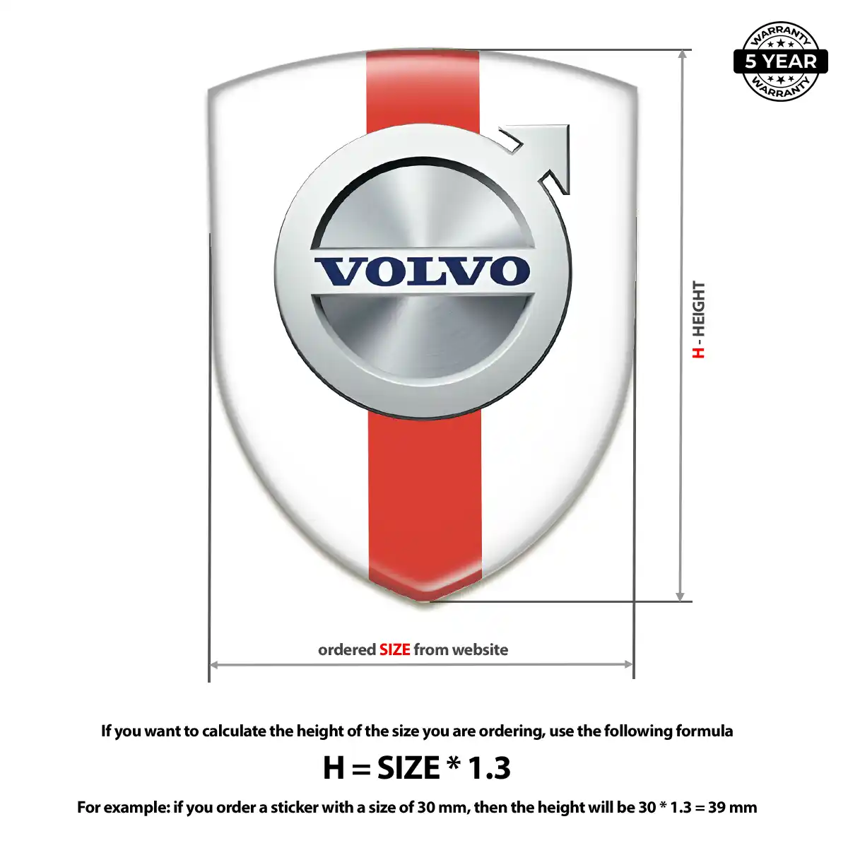 Volvo Emblem Badge Prime Quality