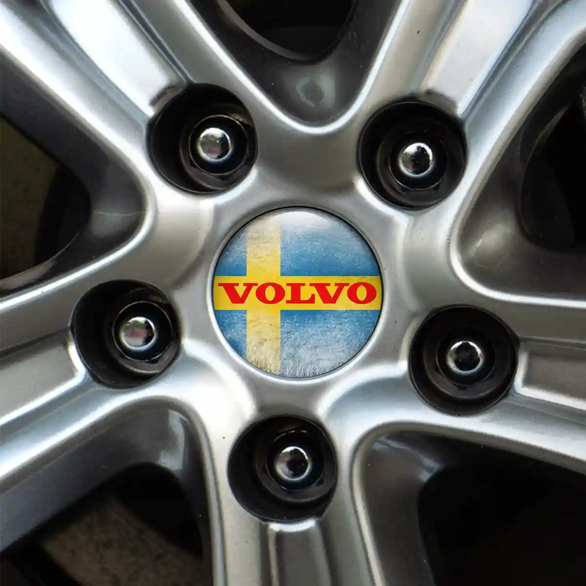 Volvo Emblem Badge Self-Adhesive Refined Design