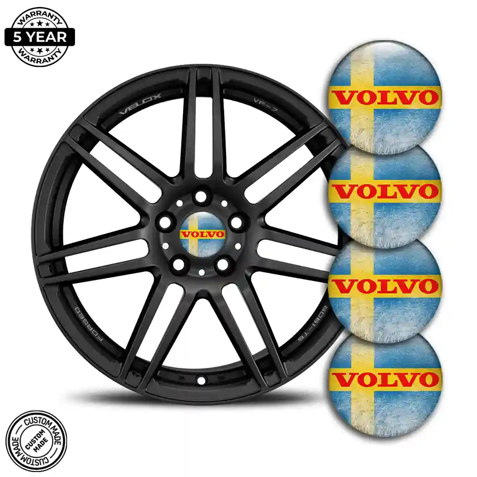 Volvo Emblem Badge Self-Adhesive Refined Design