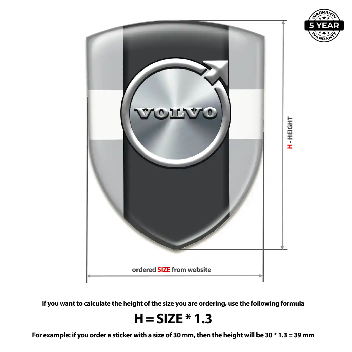 Volvo Emblem Badge Superior Craft