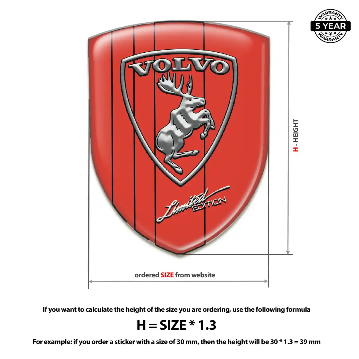 Volvo Emblem Crest Cabin Style
