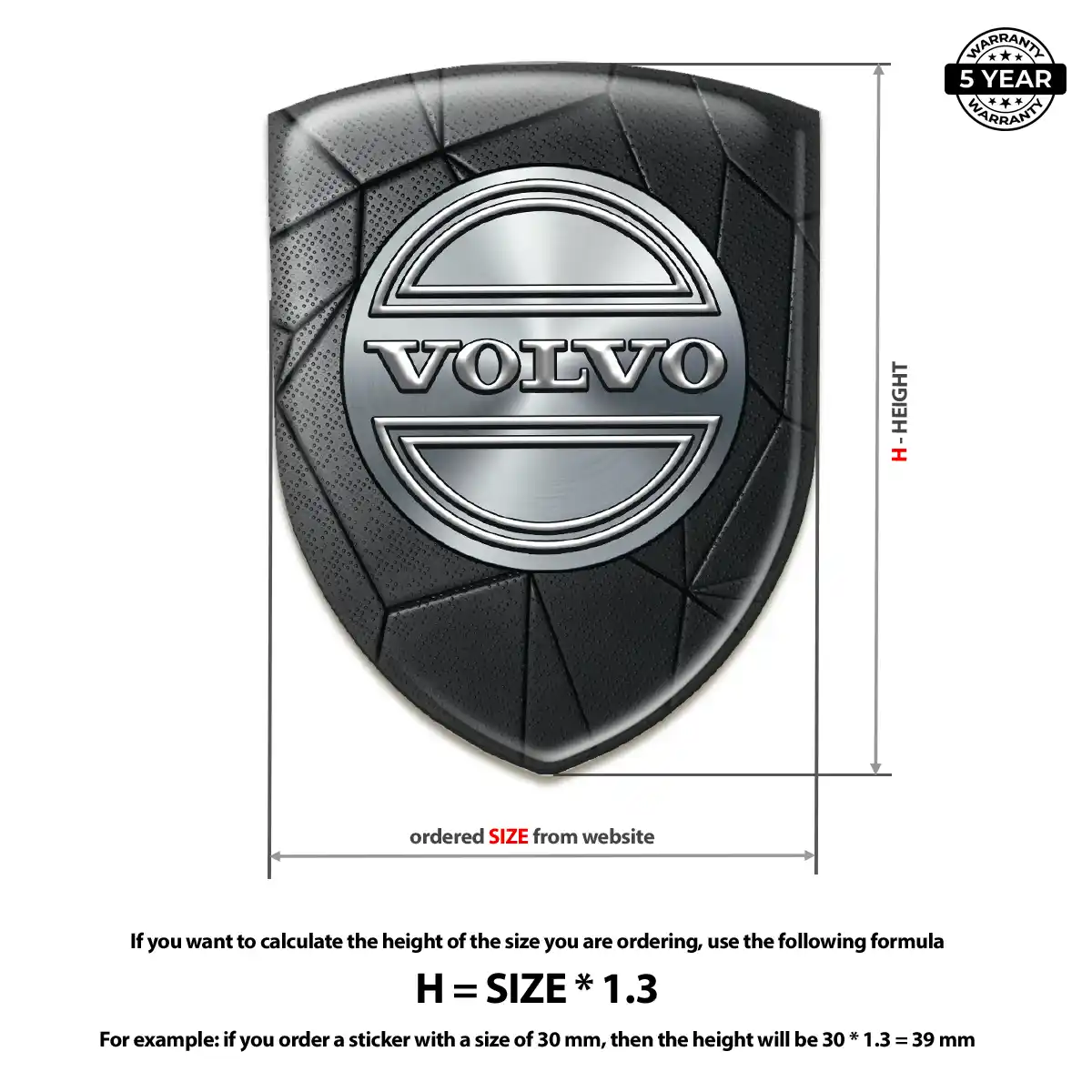 Volvo Emblem Crest Noble Edition