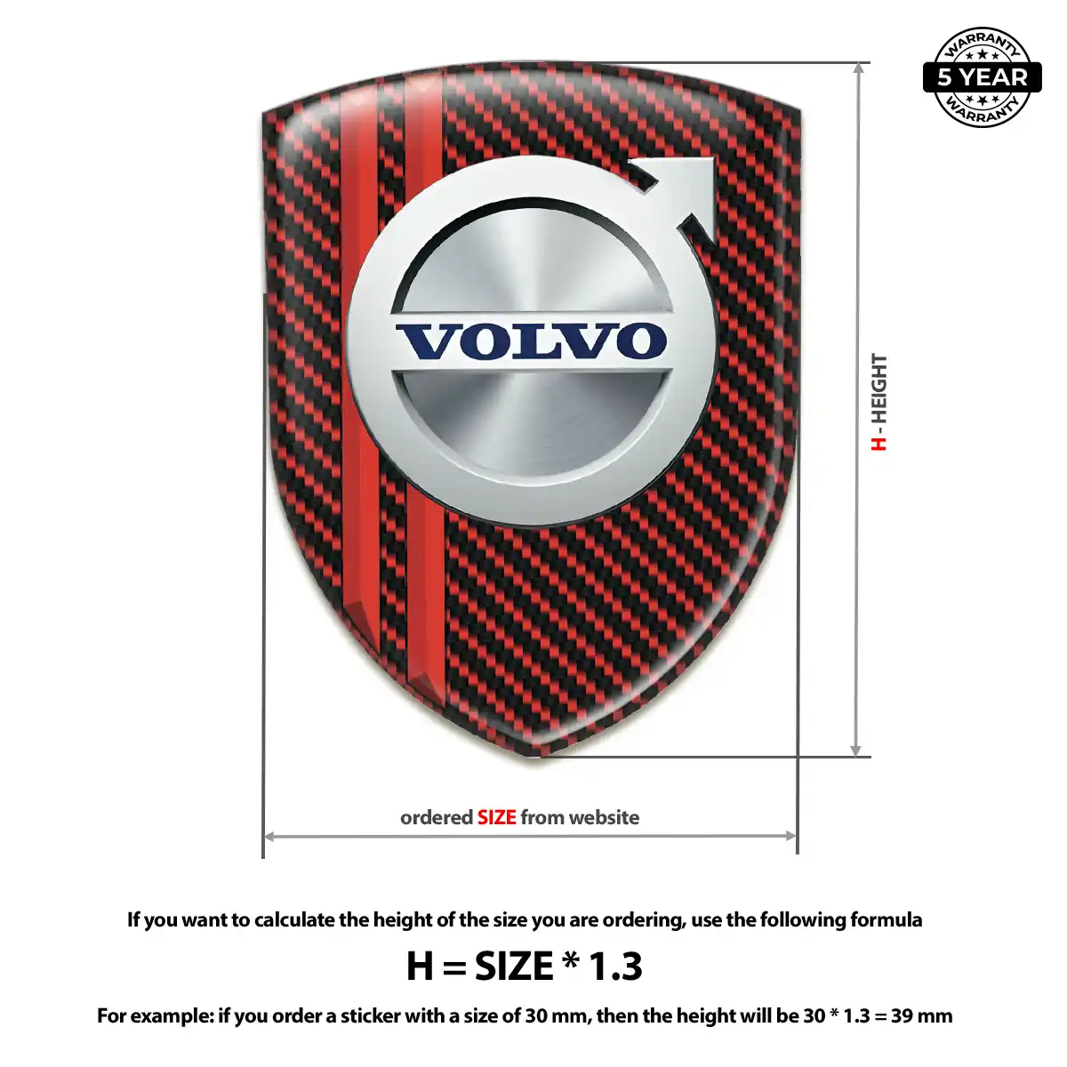 Volvo Emblem Crest Prime Quality