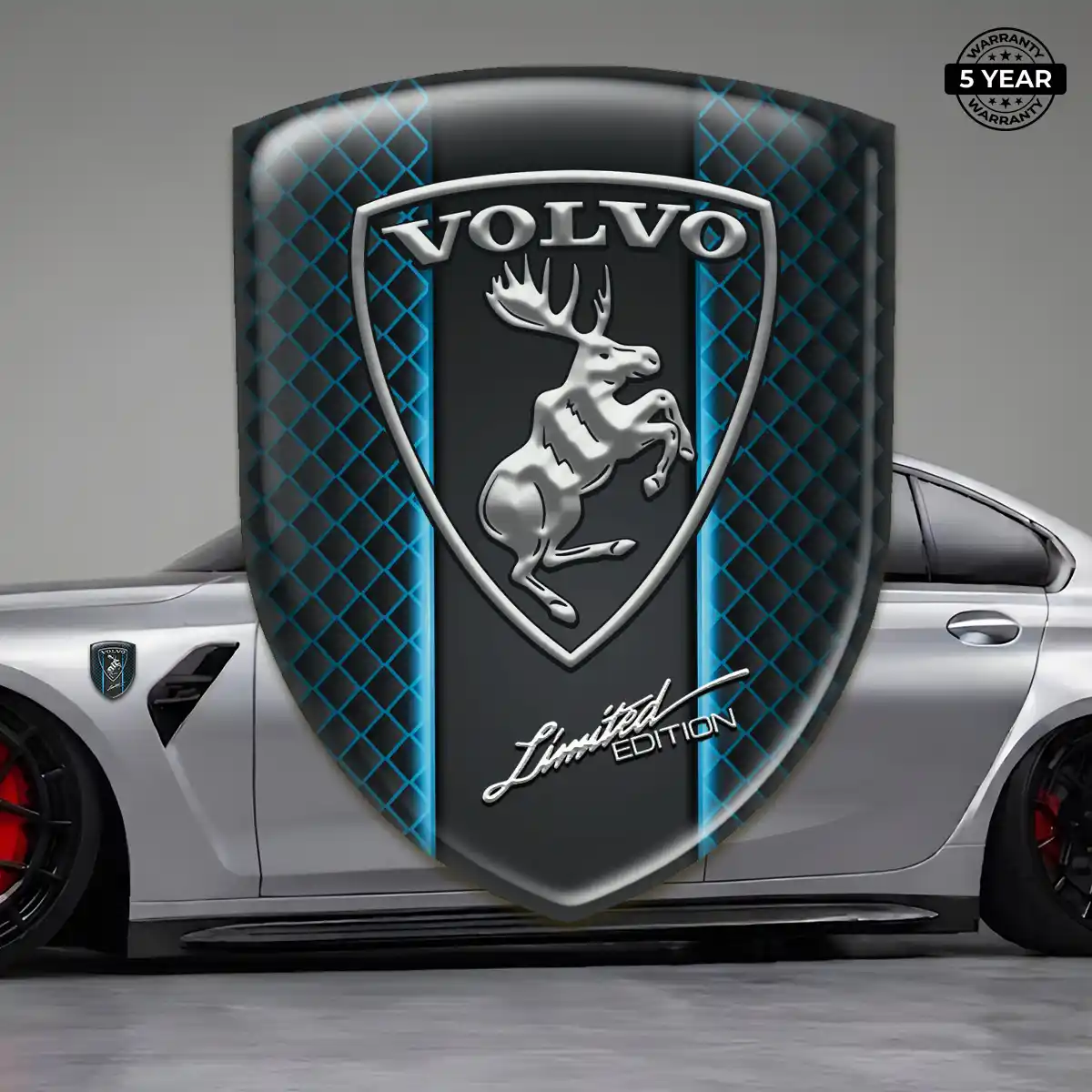 Volvo Emblem Domed Badge Interior Elegance