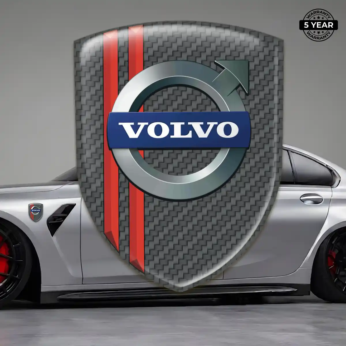 Volvo Emblem Domed Badge Opulent Line