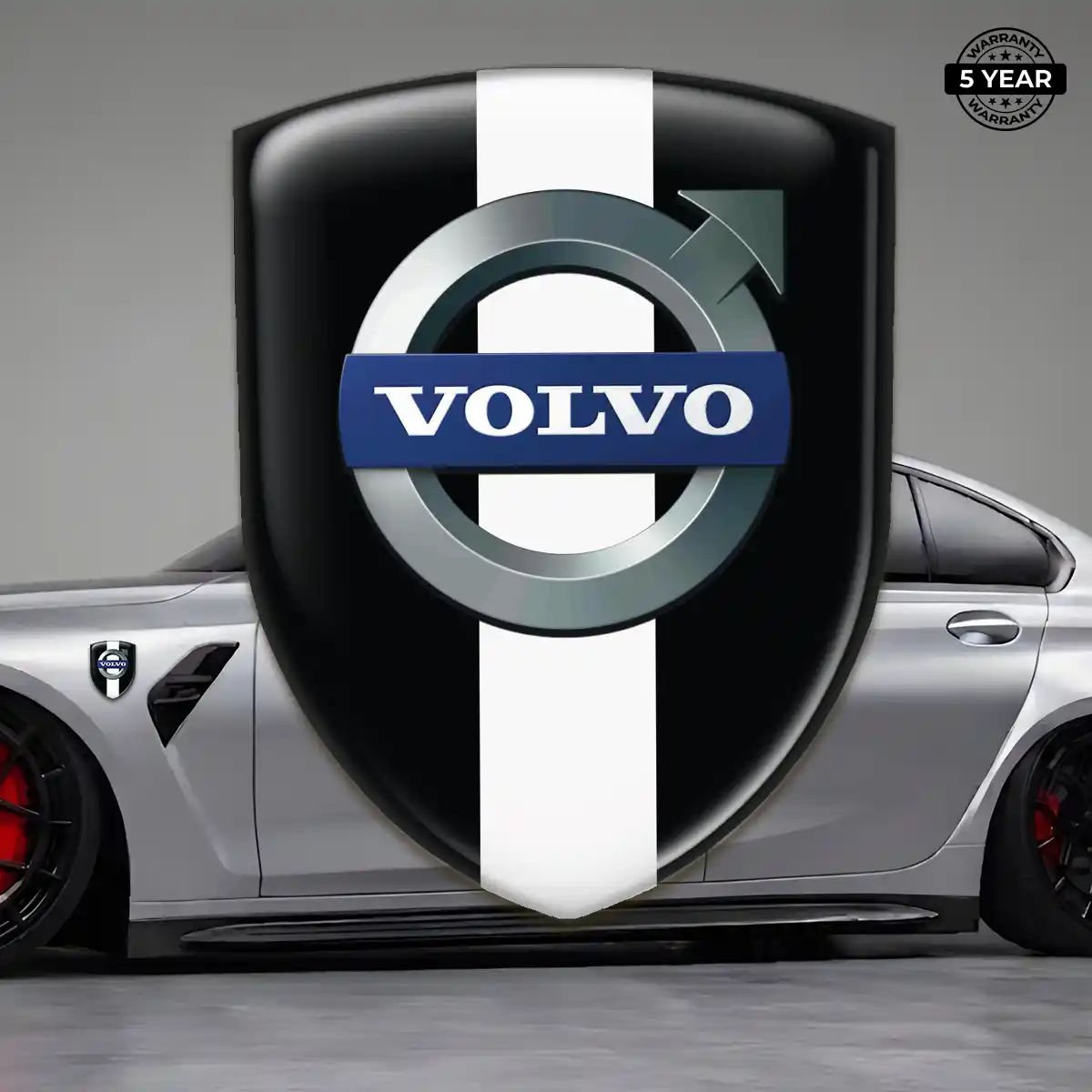 Volvo Emblem Domed Badge Prime Quality