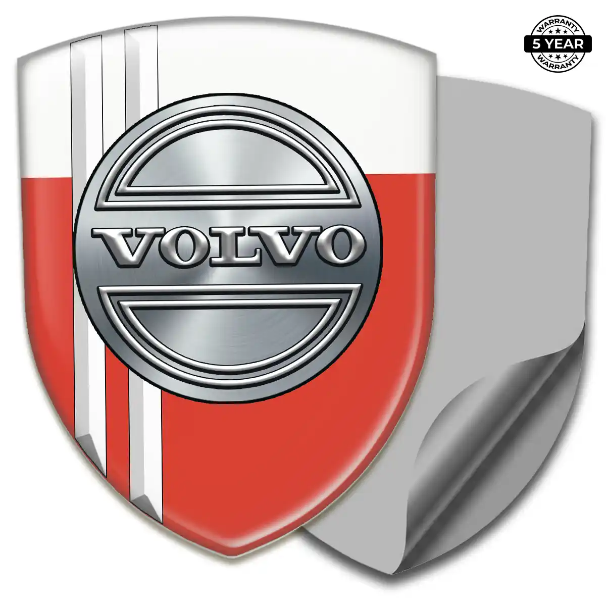 Volvo Emblem Domed Badge Resin Luxe