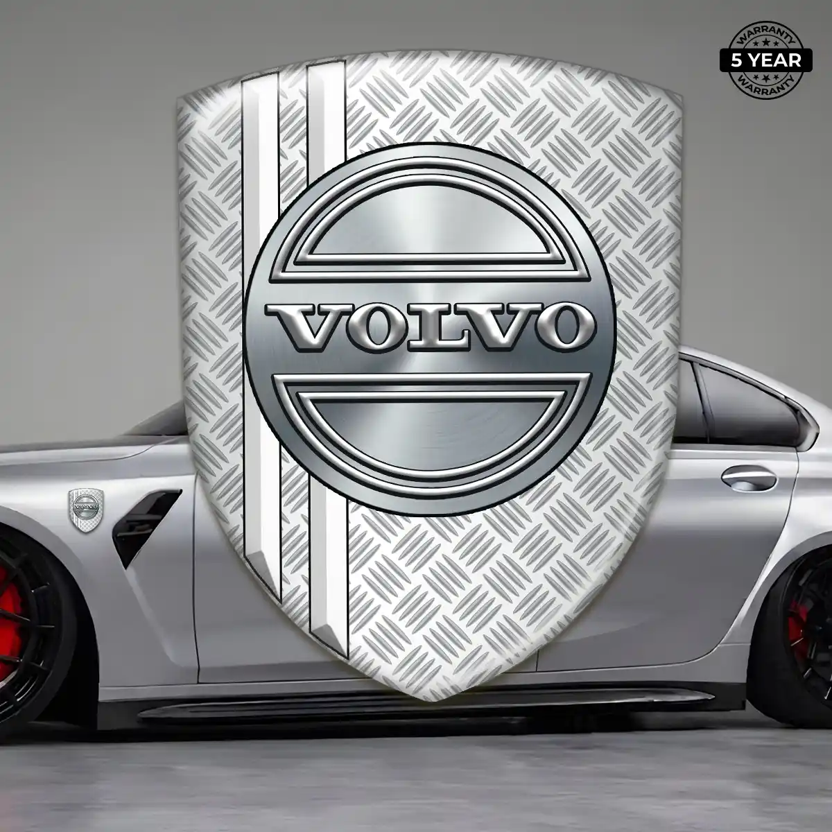 Volvo Emblem Domed Badge Sleek Style
