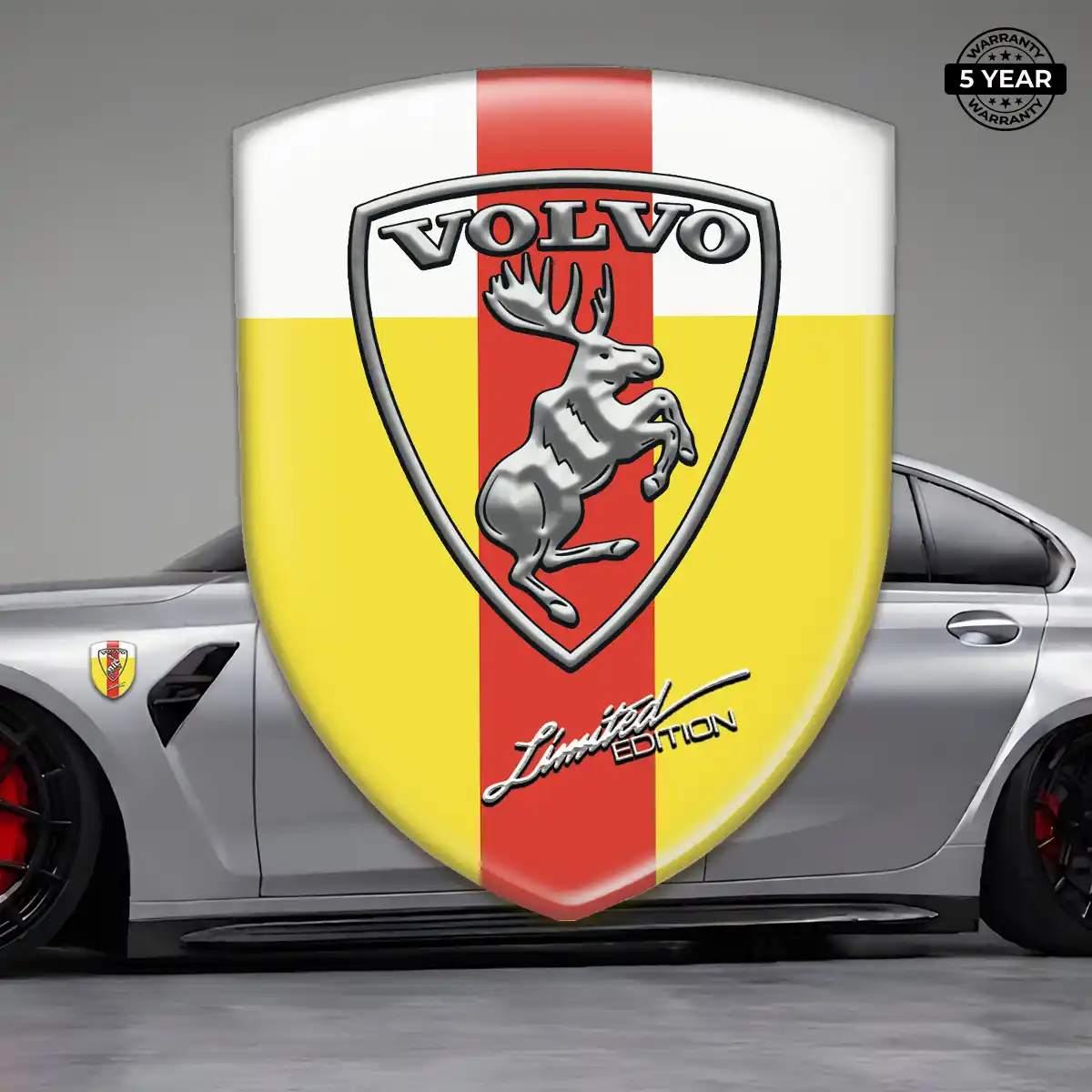 Volvo Emblem Logo Badge Deluxe Edition
