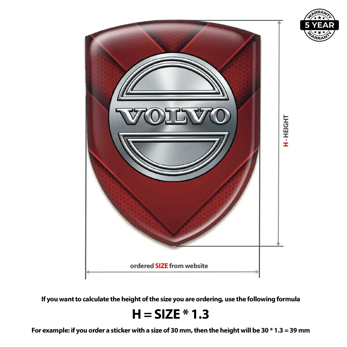 Volvo Emblem Logo Badge Elite Edition