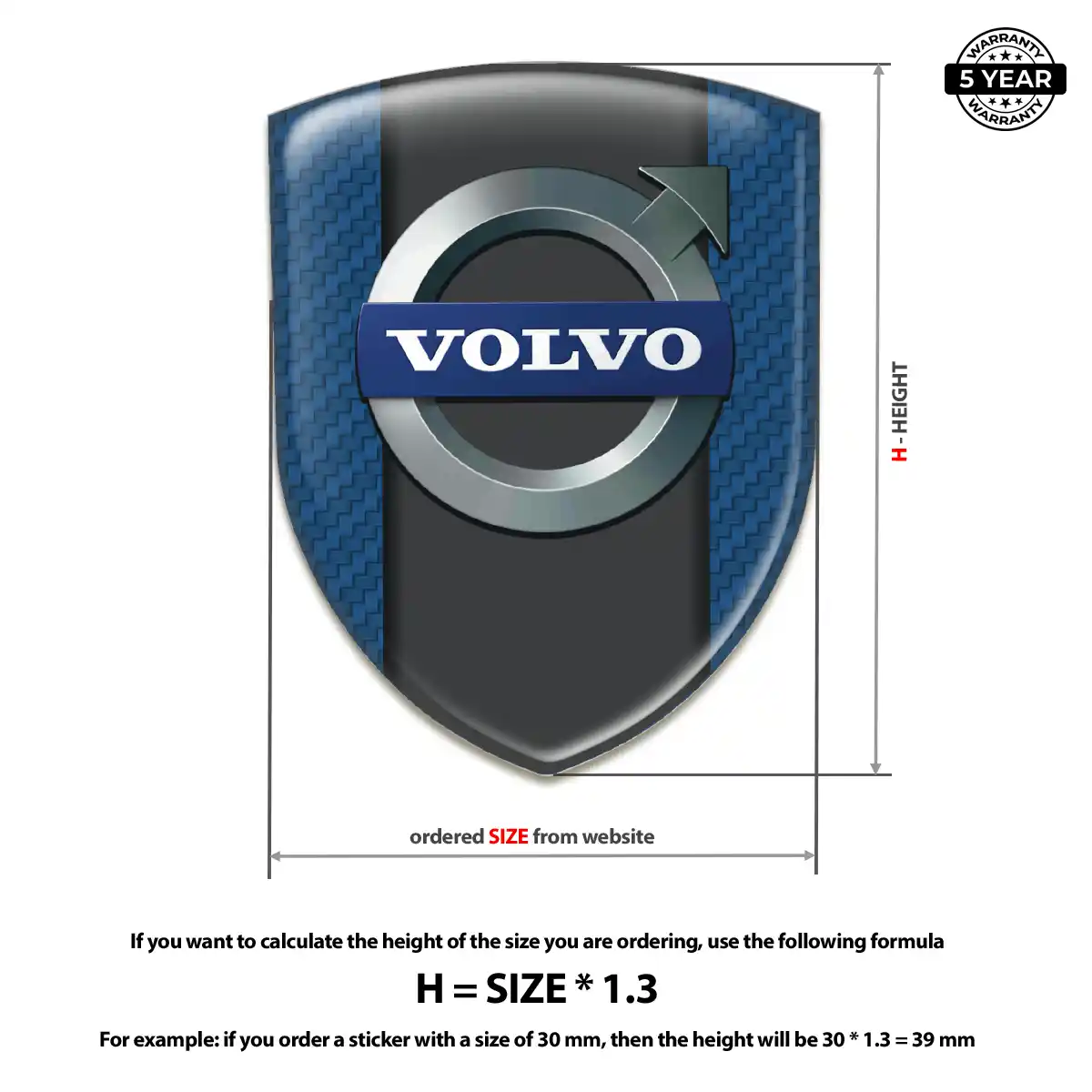 Volvo Emblem Logo Badge Exclusive Series