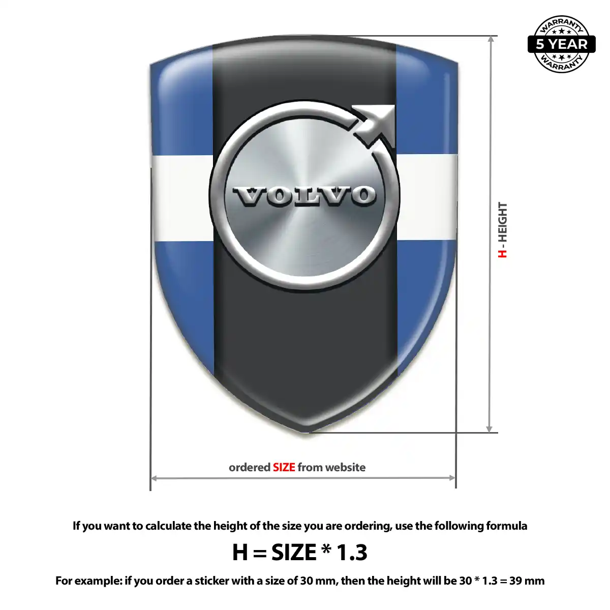 Volvo Emblem Logo Badge Exterior Luxe