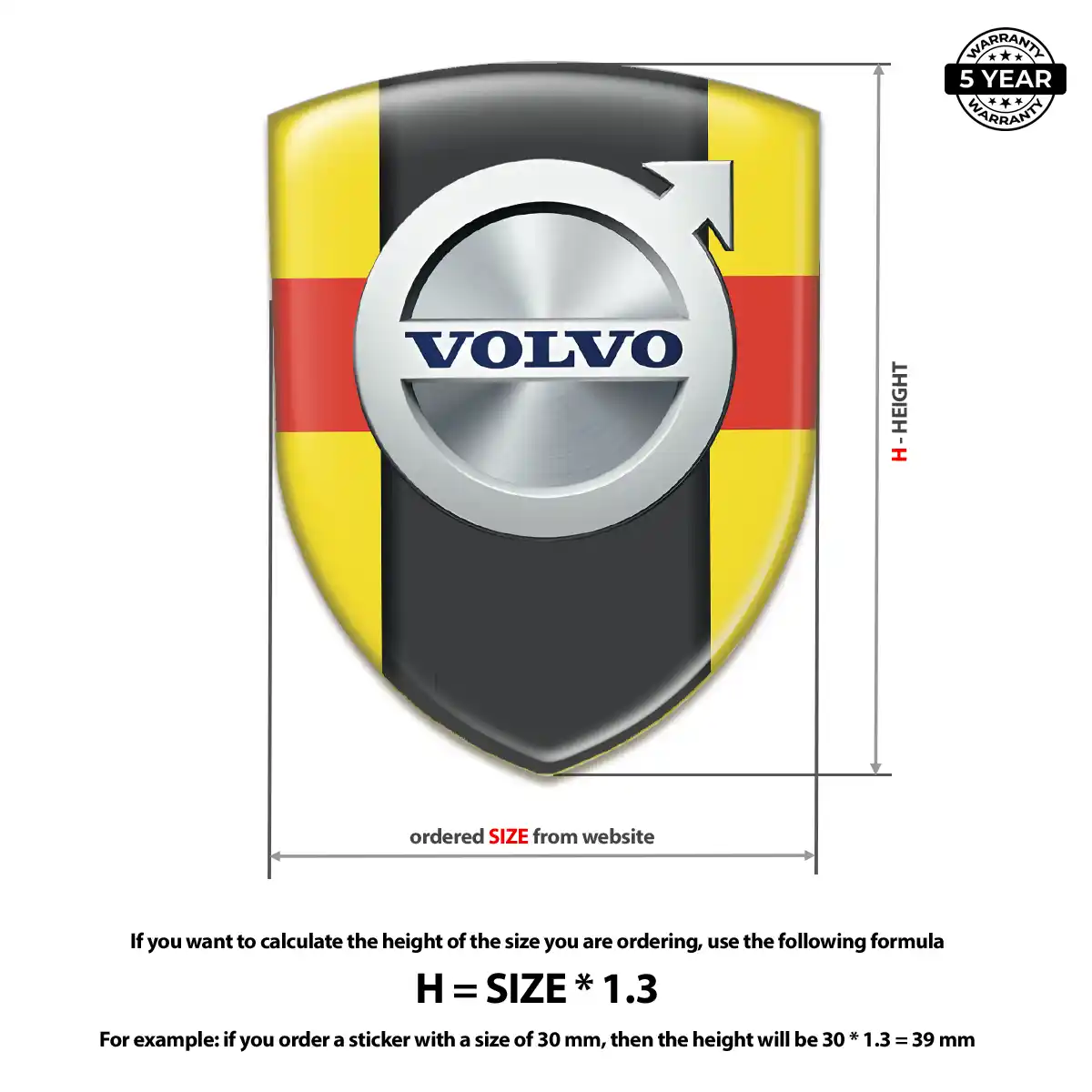 Volvo Emblem Logo Badge Interior Elegance