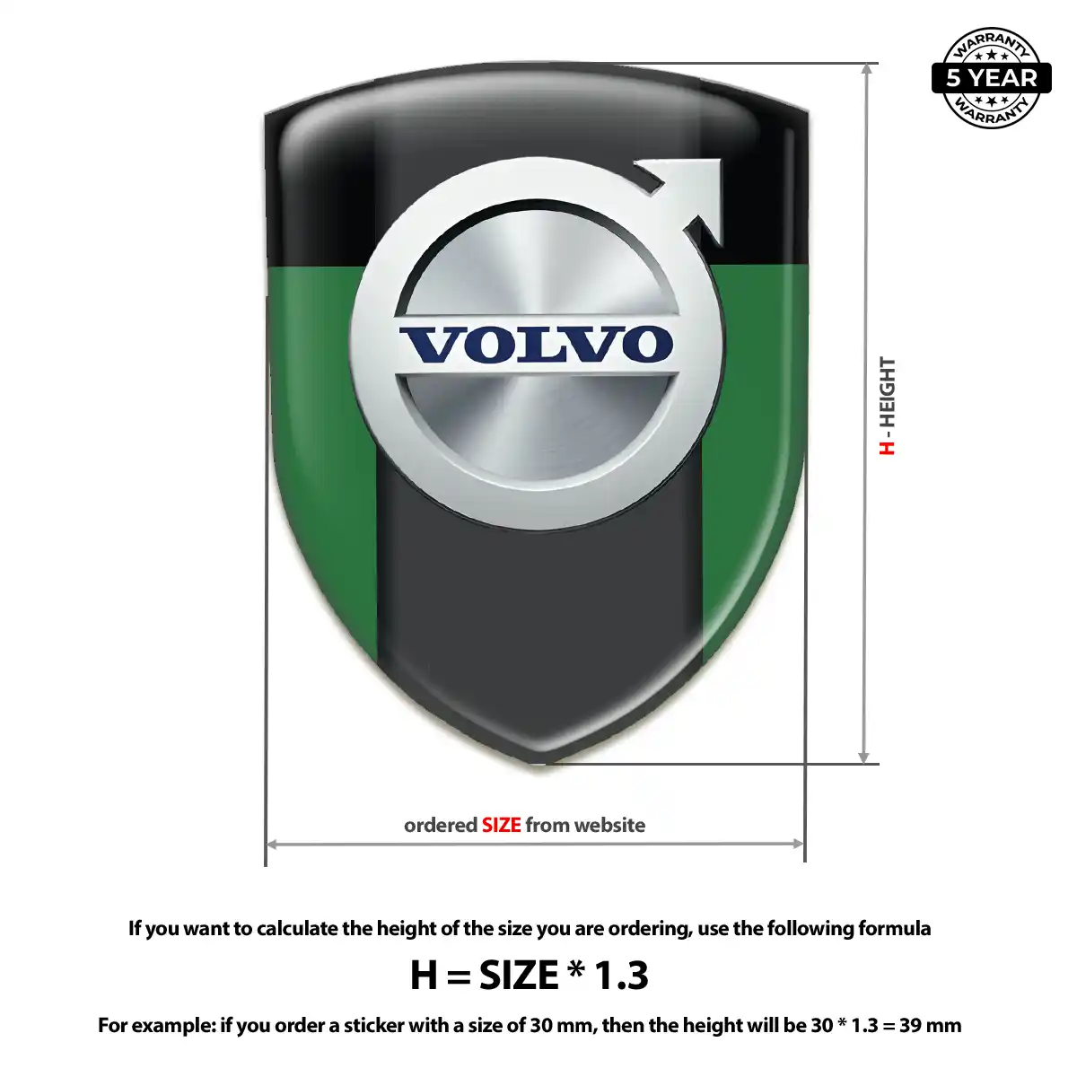 Volvo Emblem Logo Badge Interior Luxe