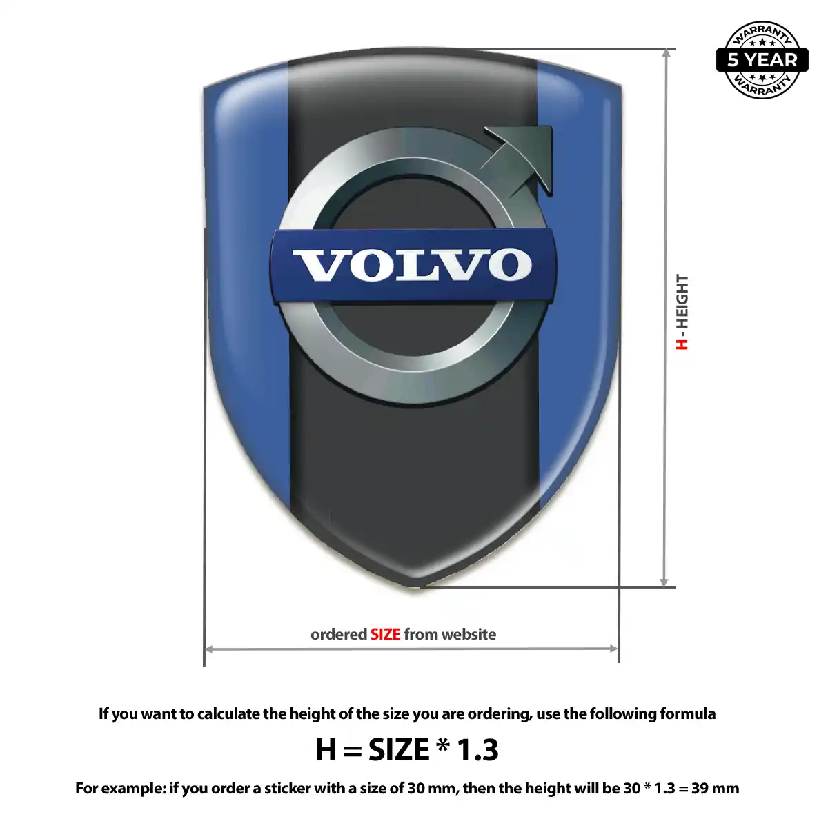 Volvo Emblem Logo Badge Opulent Line