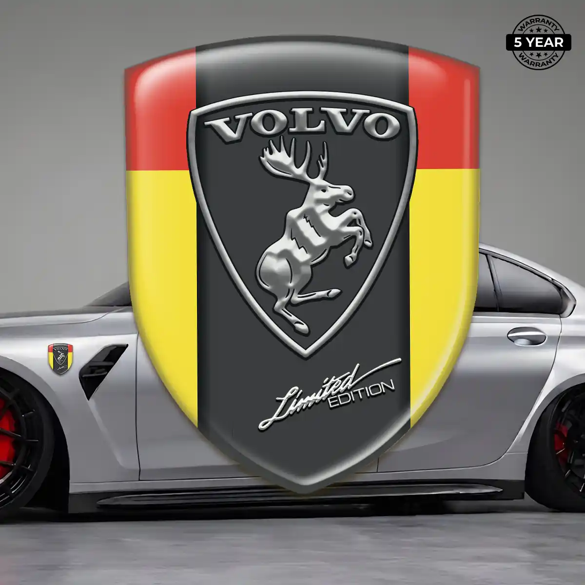 Volvo Emblem Logo Badge Outer Style