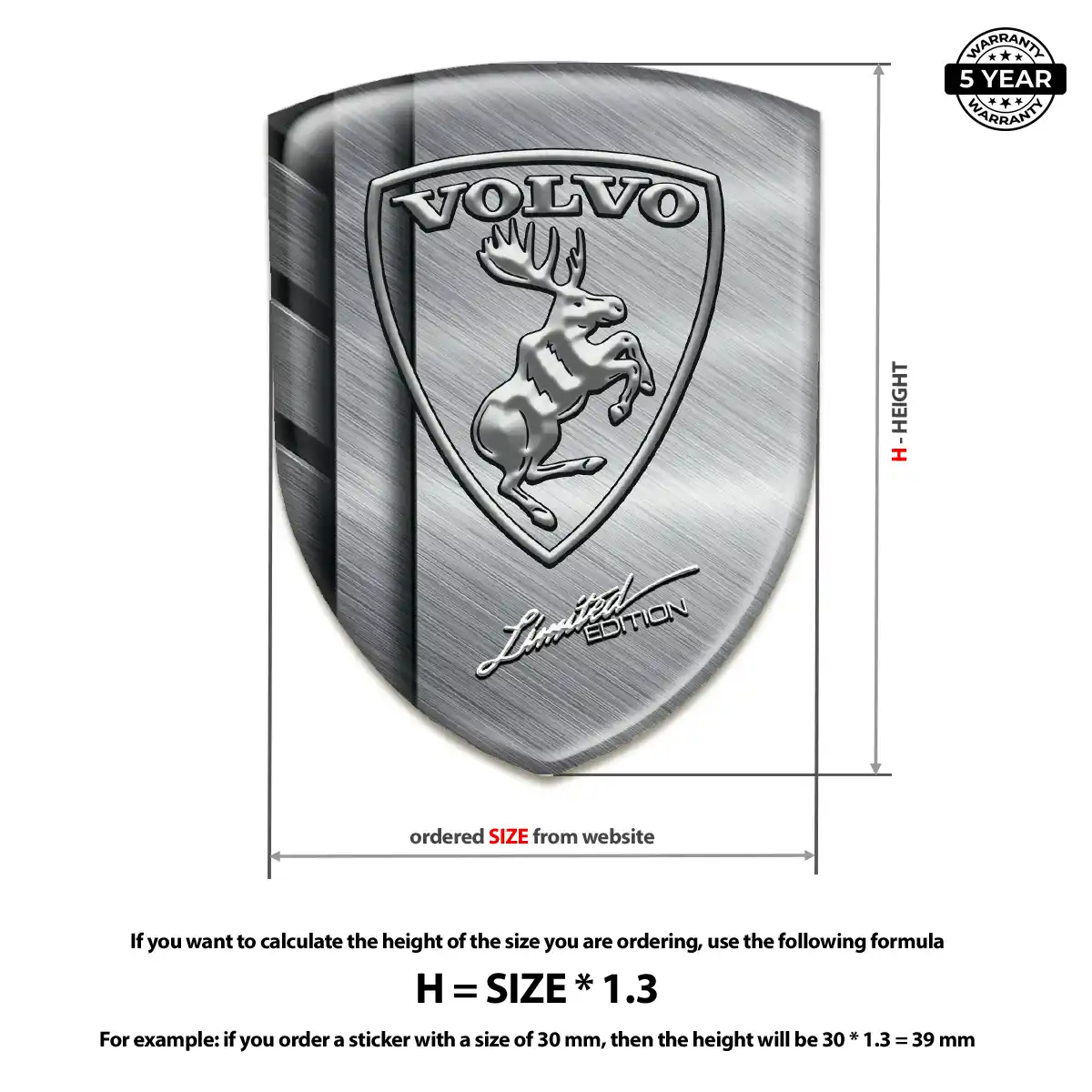 Volvo Emblem Logo Badge Superior Craft