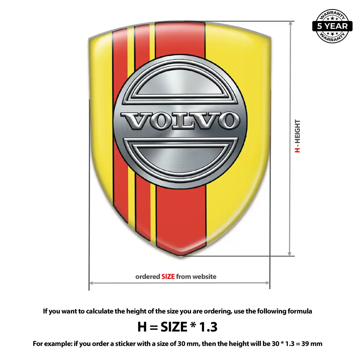 Volvo Emblem Logo Cabin Style