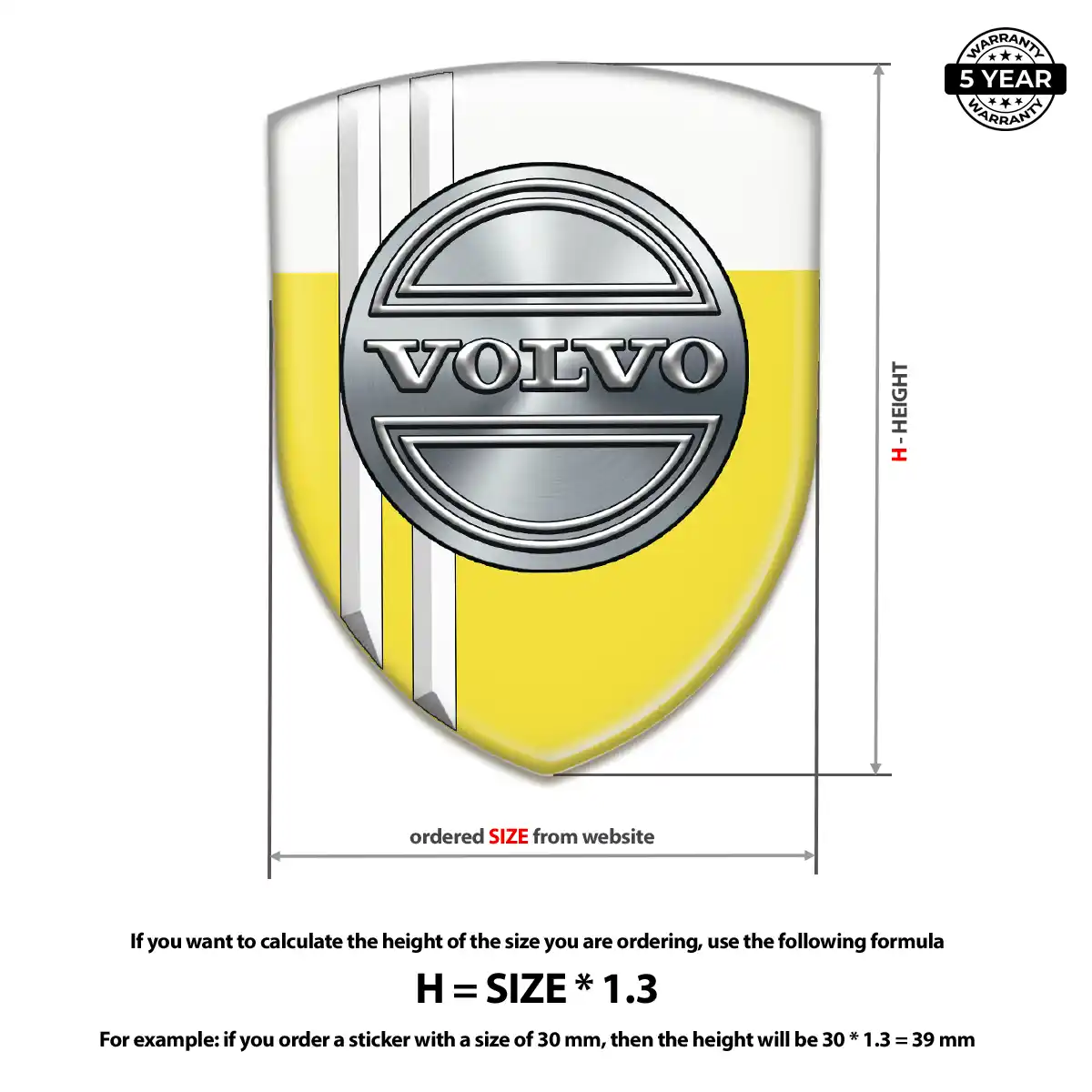 Volvo Emblem Logo Opulent Line