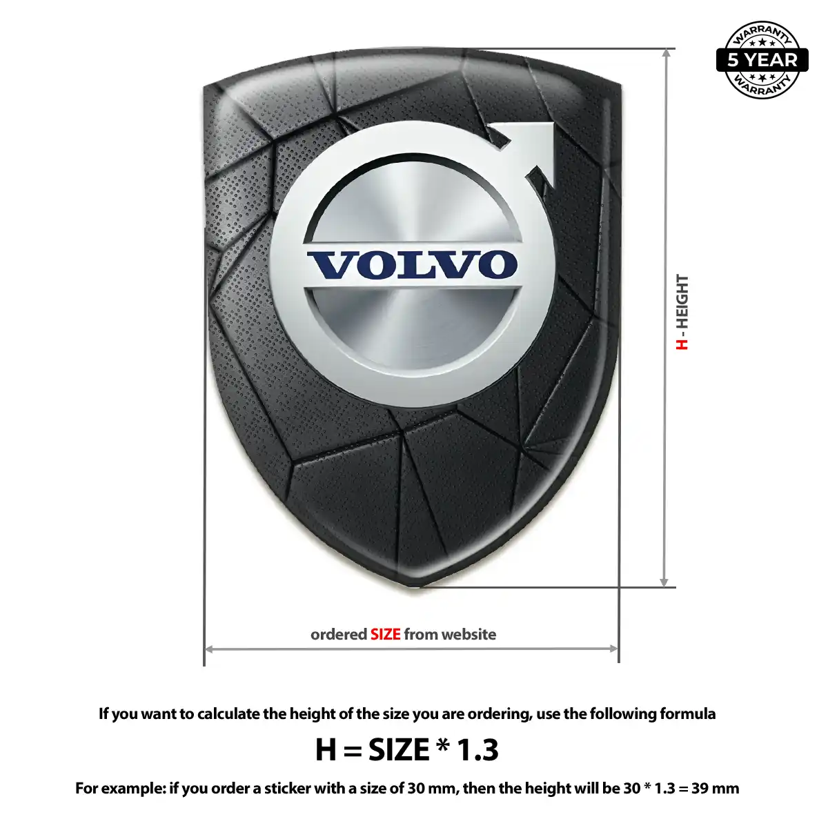 Volvo Emblem Logo Prestige Line