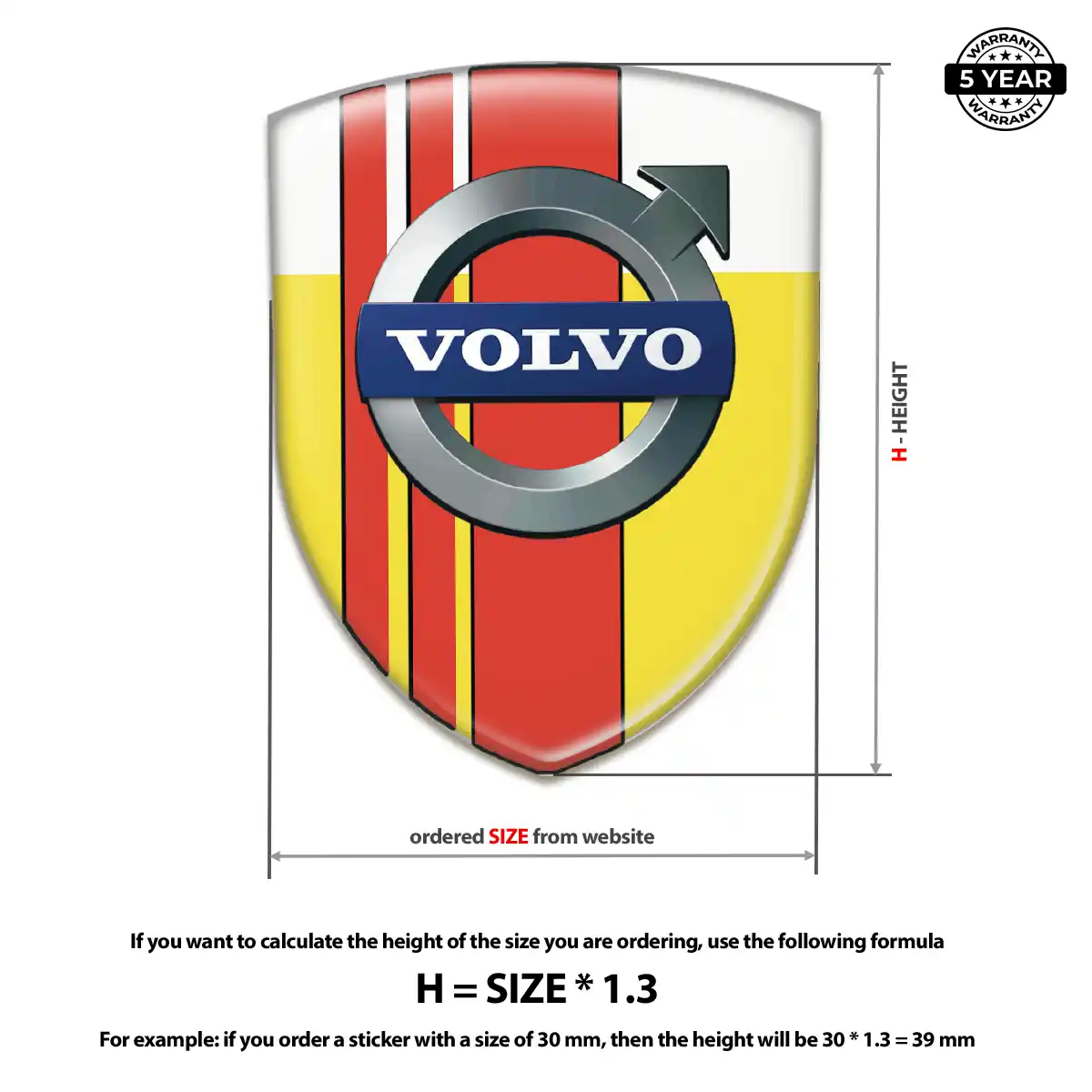 Volvo Emblem Logo Resin Elite