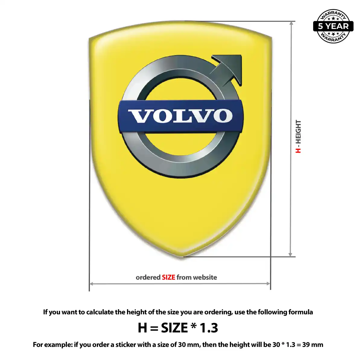 Volvo Emblem Resin Luxe