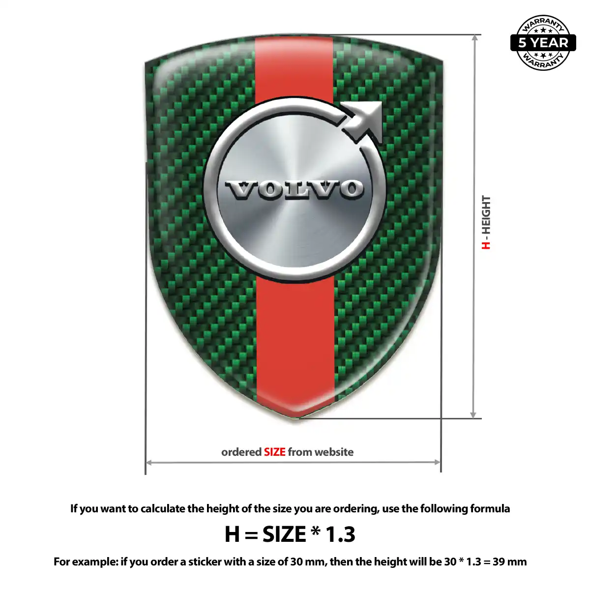 Volvo Emblem Shield Exterior Luxe