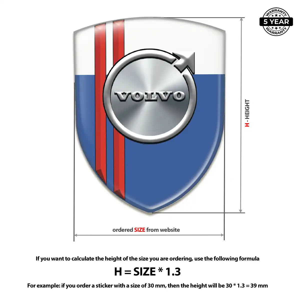 Volvo Emblem Shield Opulent Line
