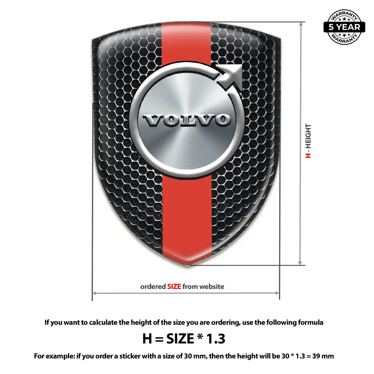 Volvo Emblem Shield Prestige Line