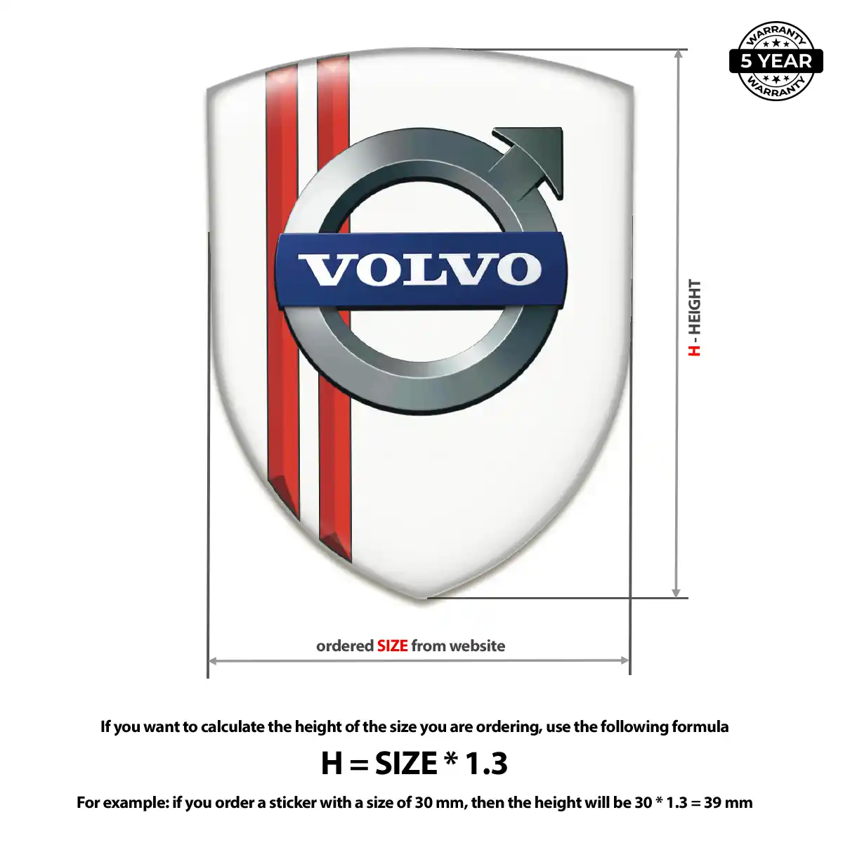 Volvo Emblem Shield Sleek Style