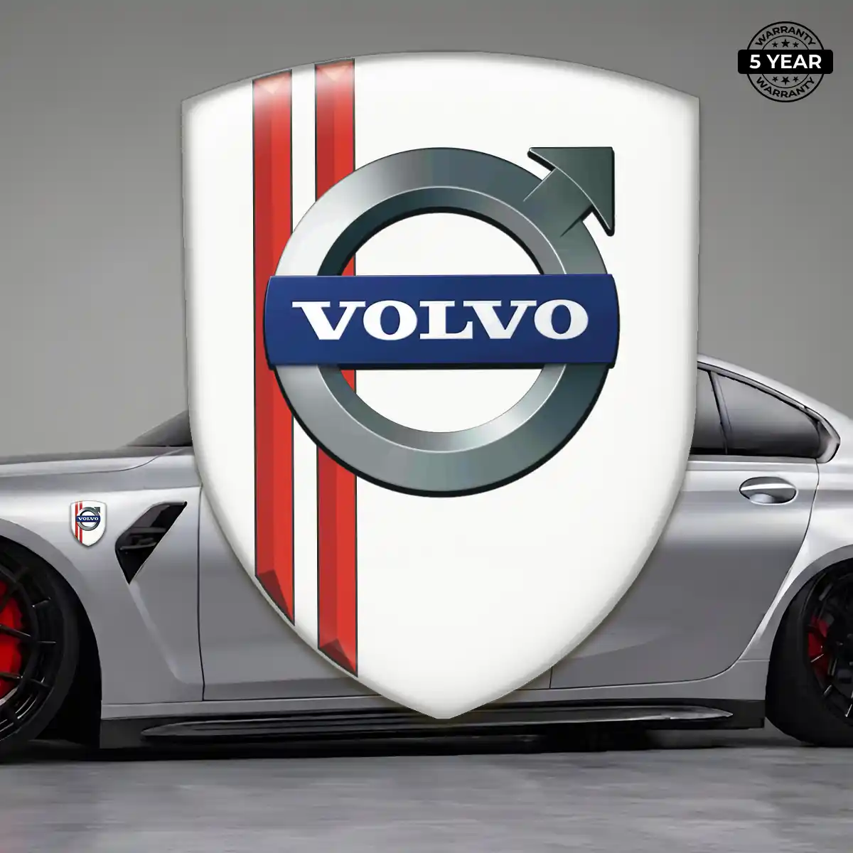 Volvo Emblem Shield Sleek Style