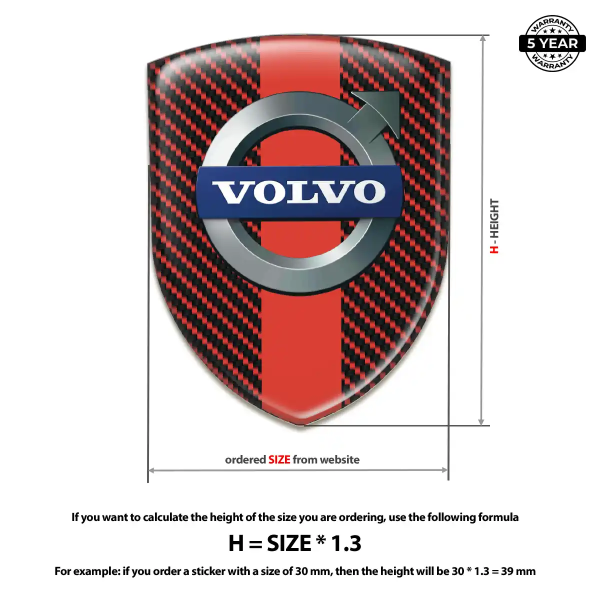 Volvo Emblem Silicone Deluxe Edition
