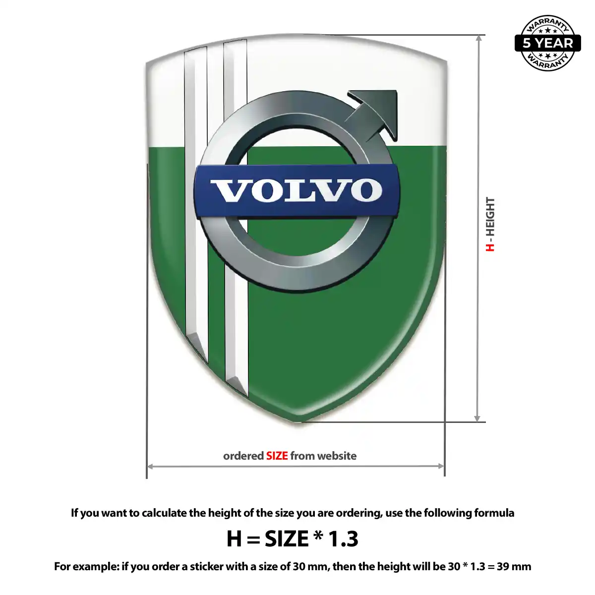 Volvo Emblem Silicone Elite Finish