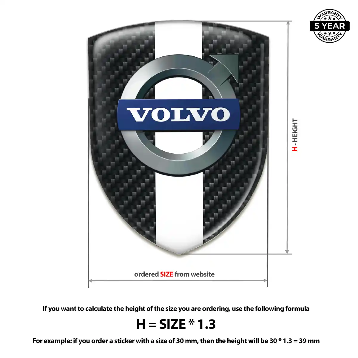 Volvo Emblem Silicone Prestige Line